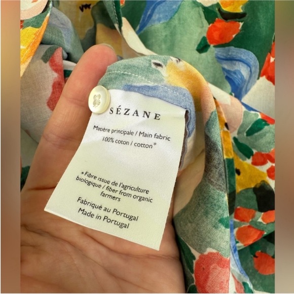 Sezane Pierro Shirt in Delphe print FR36 - Picture 4 of 5